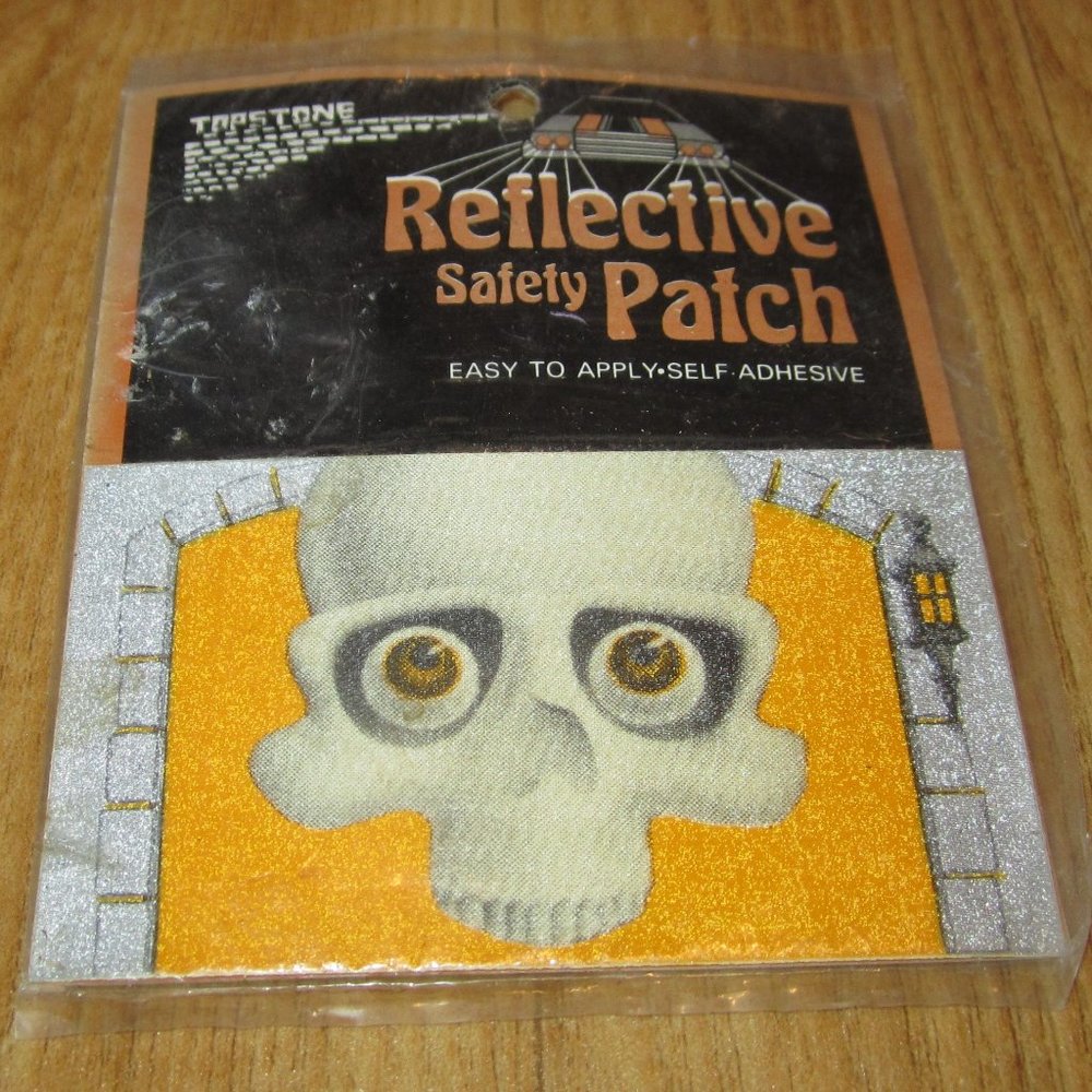 Halloween Skull Reflective Safety Patch Topstone